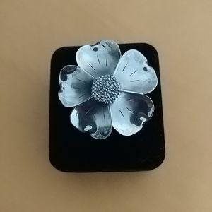 Stuart Nye sterling Cherokee Rose  brooch
